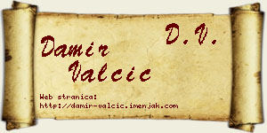 Damir Valčić vizit kartica